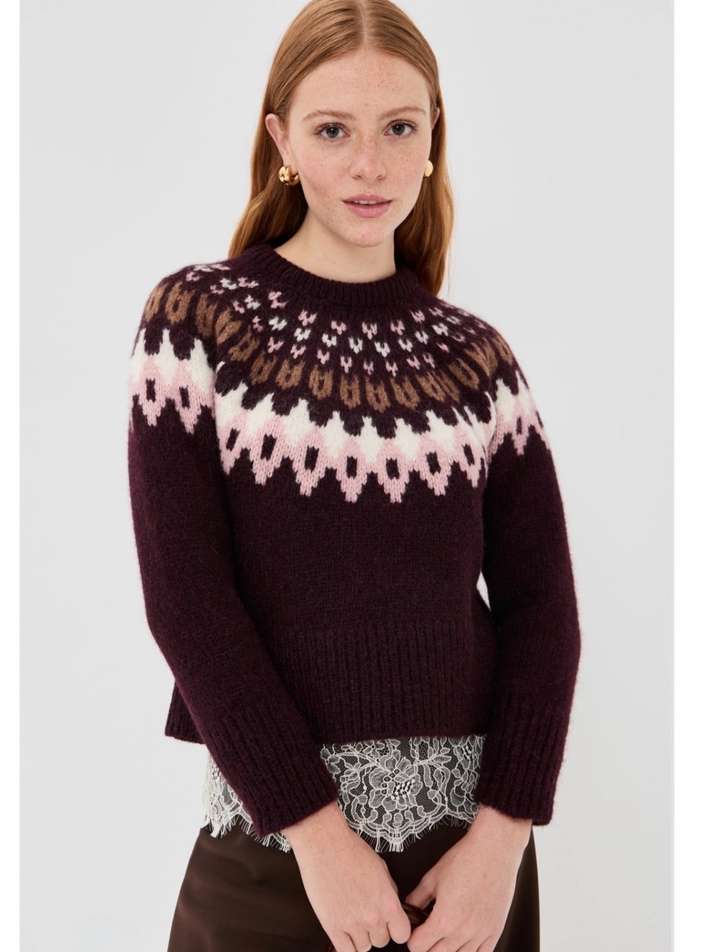 Veronica Beard Anne Fair Isle Sweater